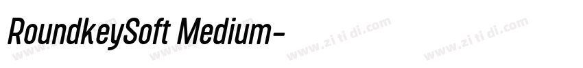 RoundkeySoft Medium字体转换